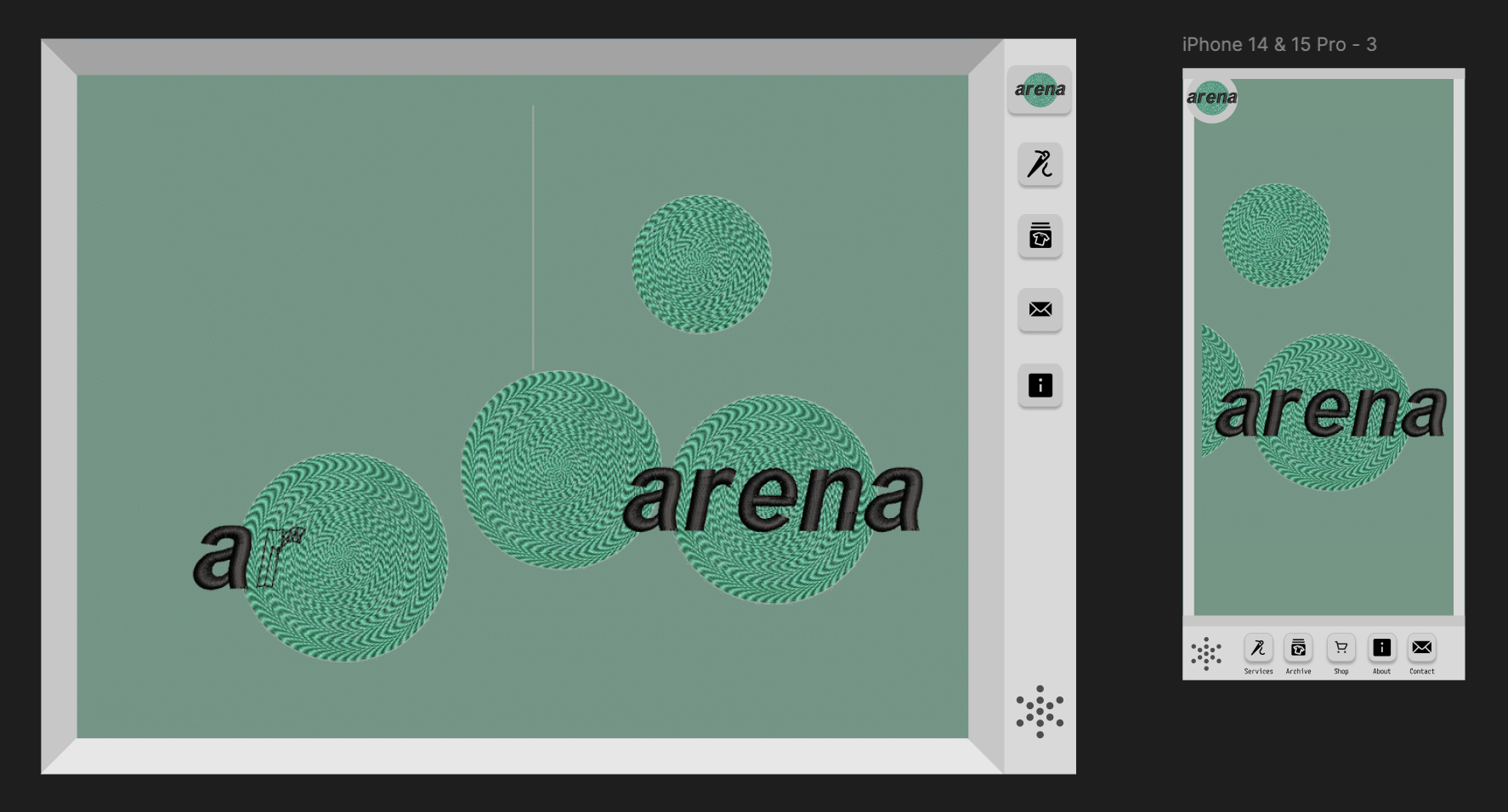 Arena — animation challenge and GIF approach
