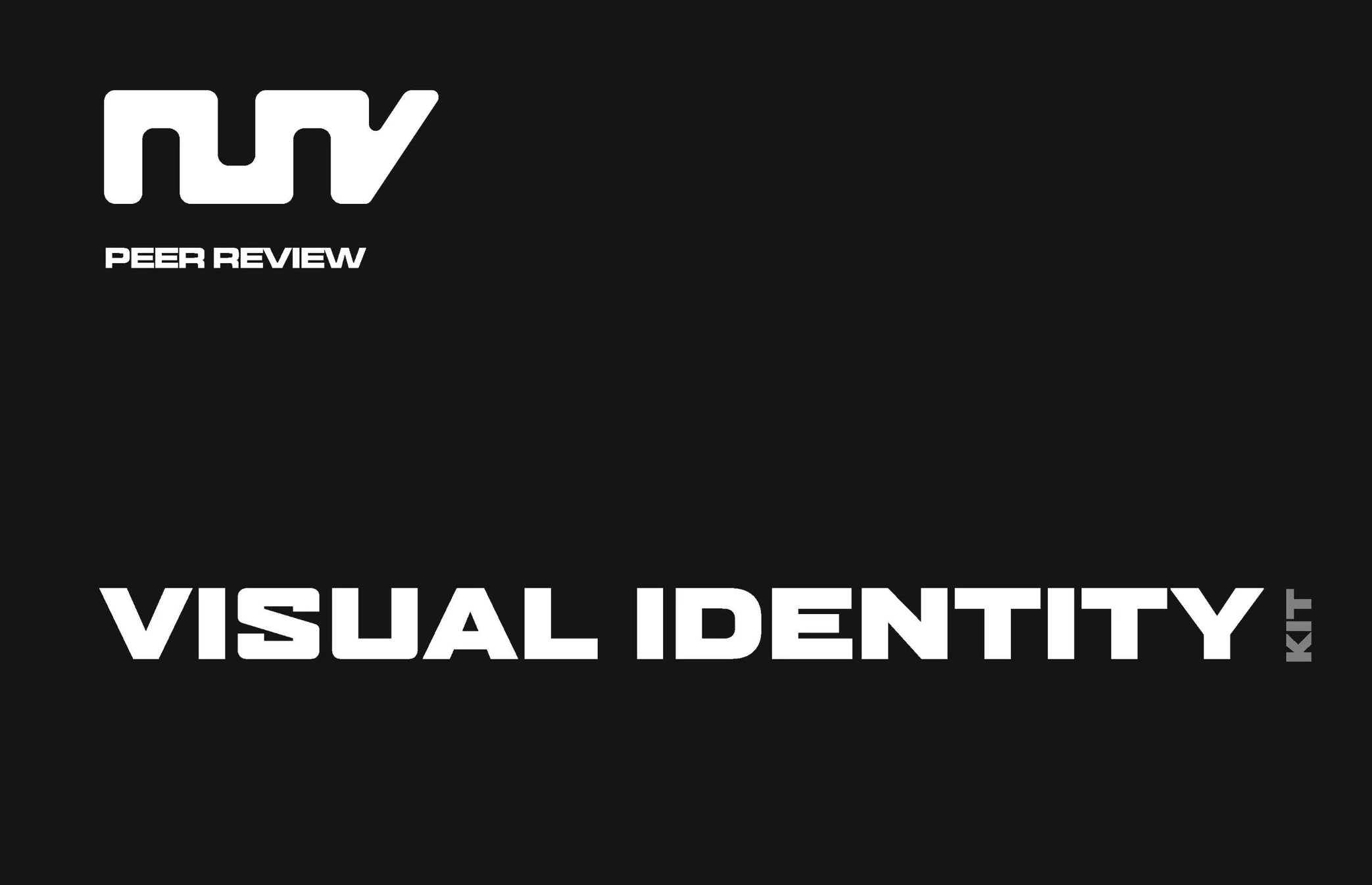 Peer Review Brand Identity — logo, colors, typography, and applications